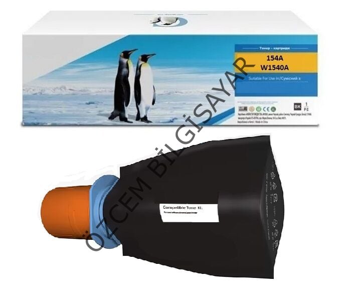 HP W1540A-154A (Tank 1502-Tank 2502-MFP 1602-MFP 1604-MFP 2602-MFP 2603-MFP 2604-MFP 2605-MFP 2606) Muadil Siyah Tank Toner Kit
