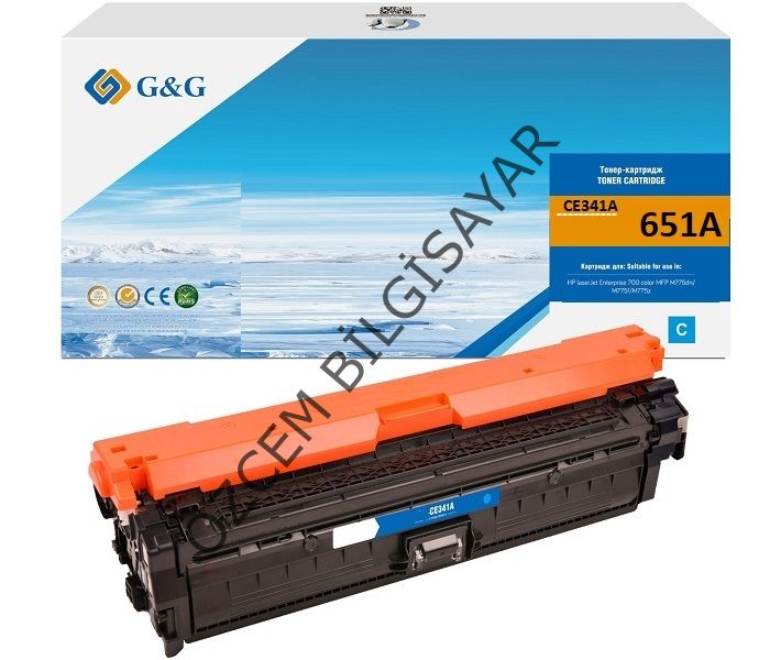 HP CE341A-651A (M775) Muadil Mavi Toner