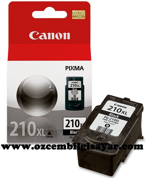 Canon PG-210XL BK (MP240-MP250-MP260-MP270-MP280-MP480-MP495-MX320-MX330-MX340-MX350-MX360-MX410-MX420-İP2700-İP2702) Orjinal Siyah Kartuşu