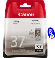 Canon PG-37 (iP1800-iP1900-iP2500-iP2600-MP140-MP190-MP210-MP220-MP470-MX300-MX310) Orjinal Siyah Kartuşu
