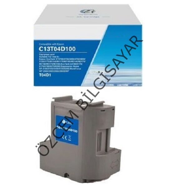EPSON T04D1-C13T04D100 (L6160/L6170/L6190/L6260/L6170/L6176/L6190/L6270/L6276/L6290/L6460/L6490/L14150/M1100/M1120/M1140/M1170/M1180/M2120/M2140/M2170/M3140/M3170/M3180/ET2400/ET2700/ET2750/ET2751/ET2756/ET2800/ET2850/ET2851) Muadil Atık Mürekkep Kutusu
