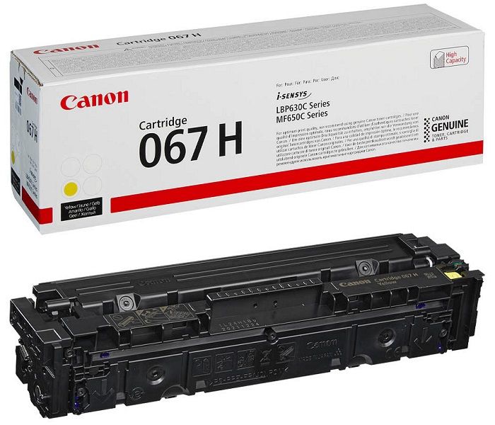 Canon CRG-067H Y (LBP631-LBP632-LBP633-MF651-MF655-MF656-MF657) Orjinal Yellow Toner