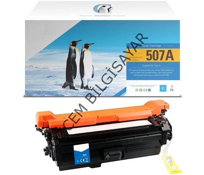 HP CE401A-507A (M551-M570-M575) Muadil Mavi Toner