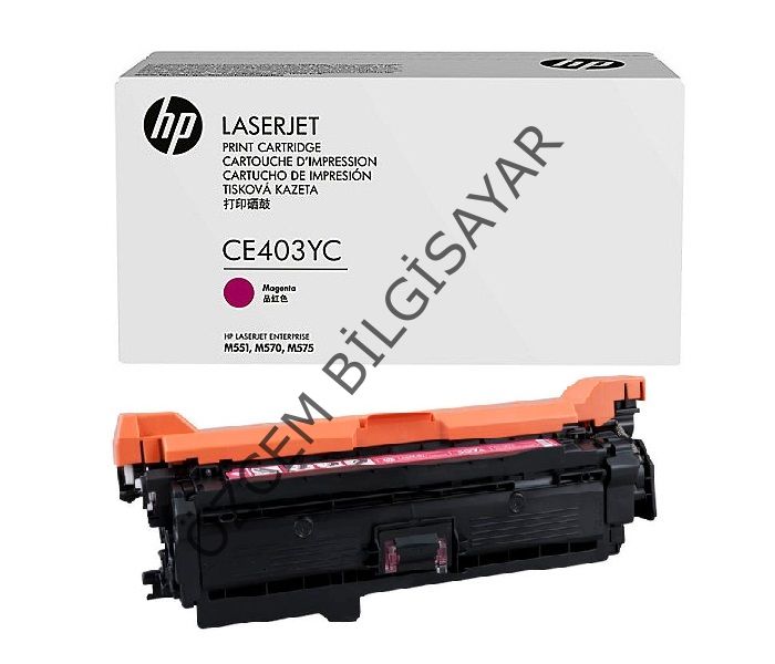 HP CE403YC (M551-M570-M575) Orjinal Kırmızı Toner