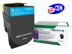 Lexmark 71B5HC0 (CS417-CS517-CX417-CX517) Orjinal Mavi Toner