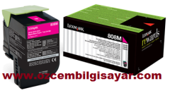 Lexmark 80C80M0 (808M CX310/CX410/CX510) Orjinal Kırmızı (Magenta) LaserJet Toner