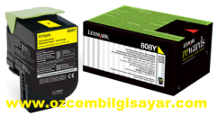 Lexmark 80C80Y0 (808Y CX310/CX410/CX510) Orjinal Sarı (Yellow) LaserJet Toner