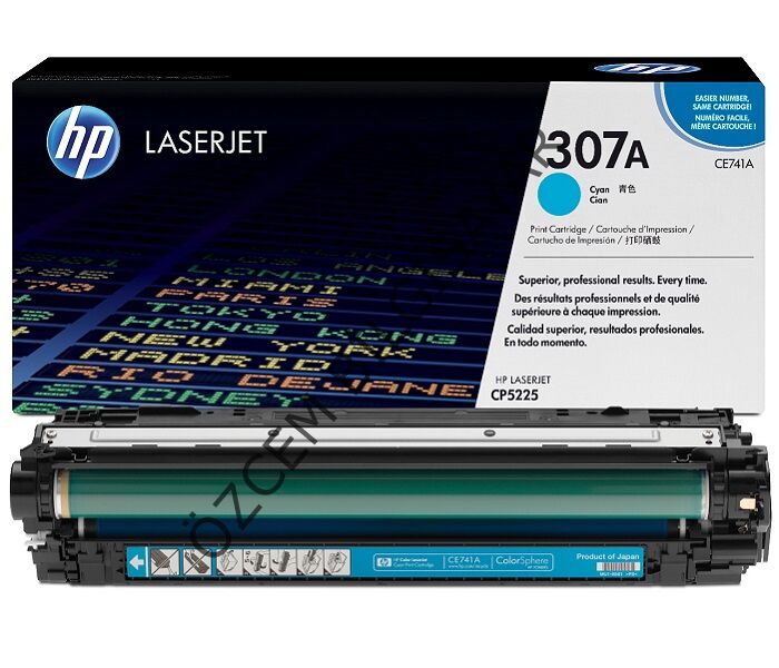 Boş HP CE741A (307A-CP5225) Mavi Toner Satış