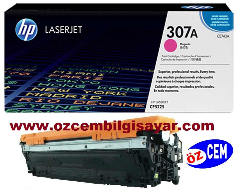 HP CE743A (307A-CP5225) Orjinal Kırmızı Toner