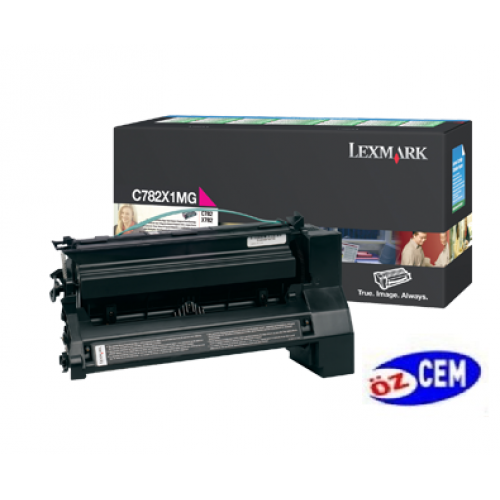 Lexmark C782X1MG (C782/X782) Orjinal Kırmızı (Magenta) LaserJet Toner
