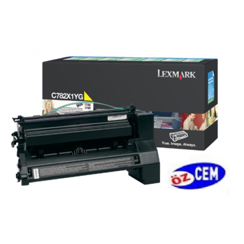 Lexmark C782X1YG (C782/X782) Orjinal Sarı (Yellow) LaserJet Toner