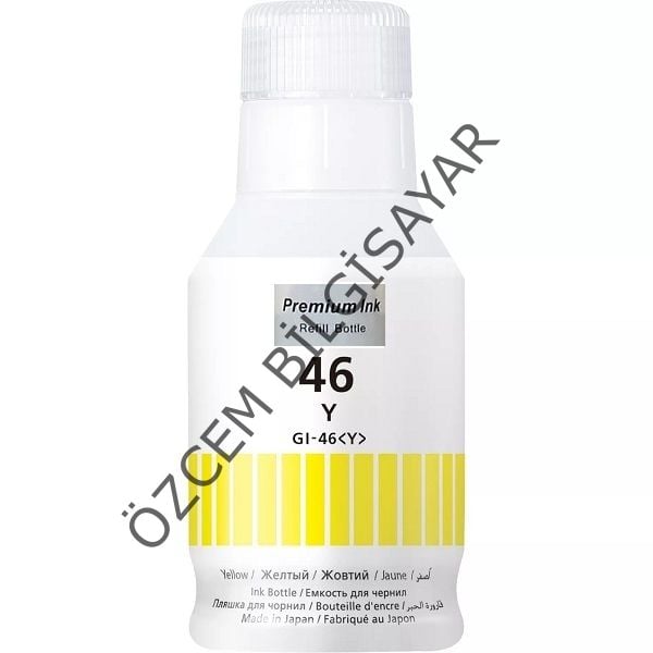 Canon GI-46Y/4429C001 (GX3040-GX4040-GX5040-GX6040-GX6050-GX7040-GX7045-GX7050-GX7055) Muadil Sarı Kartuşu