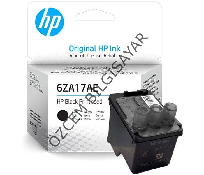 HP 6ZA17AE (HP Smart Tank 500-513-515-516-519-530-580-HP Smart Tank 520-HP Tank 615-Smart Tank 5100-5105-5106-5107-7000-7005-7006-7300-7305-7600-7605-7606) Orjinal Siyah Baskı Kafası