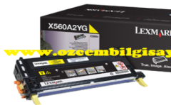 Lexmark X560A2YG (X560) Orjinal Sarı (Yellow) LaserJet Toner