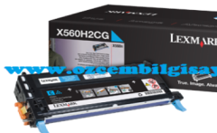 Lexmark X560H2CG (X560) Orjinal Mavi (Cyan) LaserJet Toner
