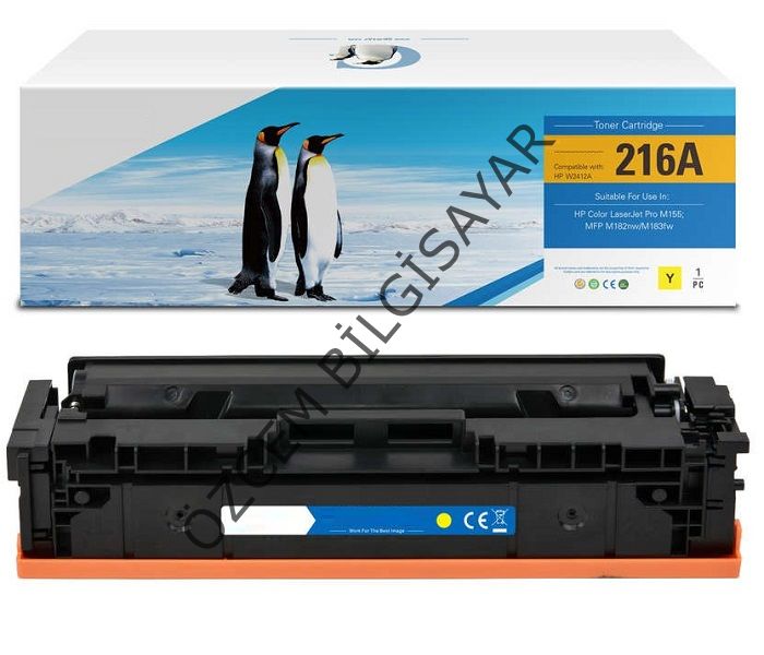 HP 216A-W2412A (Pro M155-M182-M183) Muadil Sarı Toner Kartuşu