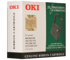 OKİ 182-183-192-280-320-321-3311-3320-3321 (p/n 01108002) Orjinal Siyah Serit