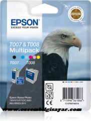 Epson T007 (C13T00740310) Orjinal Siyah (Black) İnkJet Mürekkep Kartuş (Multipack)