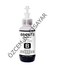 Epson T664-C13T66414A (L100-L110-L1300-L1455-L200-L210-L220-L300-L3050-L3060-L3070-L310-L355-L365-L382-L386-L455-L486-L550-L565-L605-L655) Muadil Siyah Kartuşu