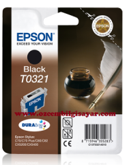 Epson T0321 (C13T03214010) Orjinal Siyah (Black) İnkJet Mürekkep Kartuşu