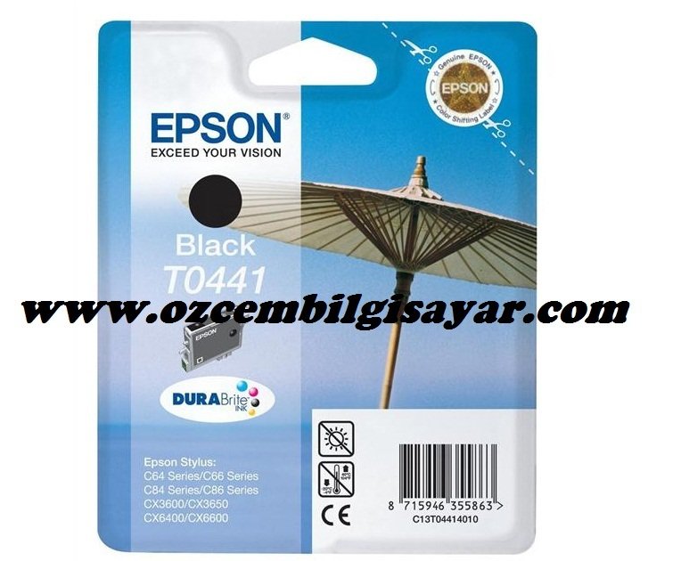 Epson T0441 (C13T04414010) Orjinal Siyah (Black) İnkJet Mürekkep Kartuşu