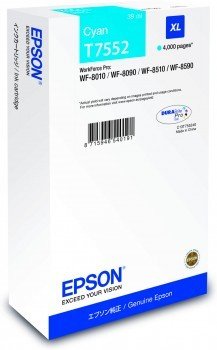 Epson T7552 (C13T755240/WF8010/WF-8090/WF-8510/WF-8590) Orjinal Mavi Kartuş