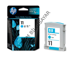 HP 11-C4836A (1100-1200-2230-2280-2300-2600-2800-CP1700-9110-9120-9130-K850) Orjinal Mavi Kartuşu