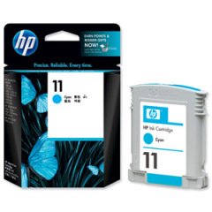 HP 11-C4836A (1100-1200-2230-2280-2300-2600-2800-CP1700-9110-9120-9130-K850) Orjinal Mavi Kartuşu