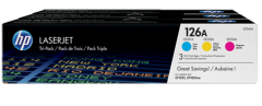 HP CF341A-126A-CE311A+CE312A+CE313A (MFP M175/CP1025/M275) Orjinal Mavi/Sarı/Kırmızı Toner (C/M/Y)