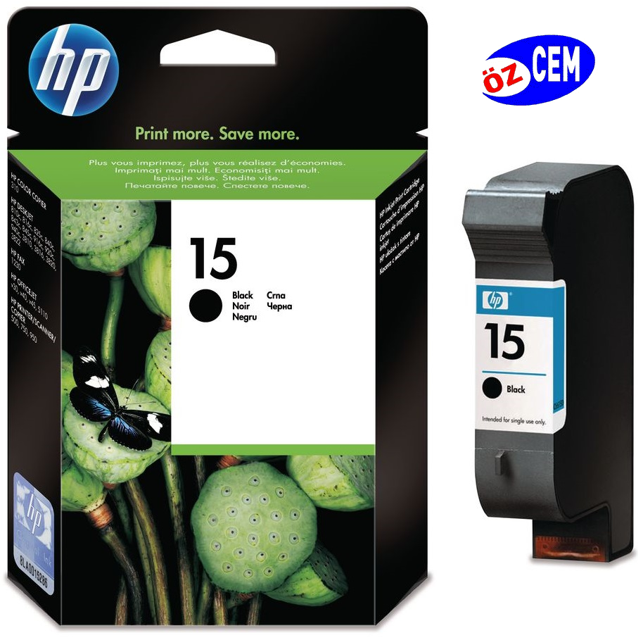 HP 15-C6615D (1230-810-815-825-840-841-842-843-845-920-940-7150-v30-v40-v45) Orjinal Siyah Kartuşu