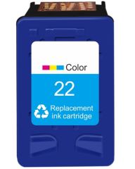 HP 22-C9352AE (3940-4355-5610-D1530-D2360-D2460-F2180-F380-F4180-PSC 1410) Muadil Renkli Kartuş