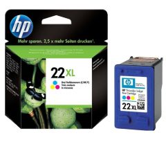 HP 22XL-C9352CE (3940-4355-5610-D1530-D2360-D2460-F2180-F380-F4180-PSC1410) Orjinal Renkli Kartuşu
