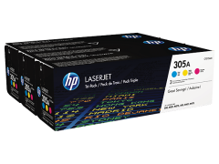 HP CF370AM (305A-CE411A/CE412A/CE413A) Orjinal Cyan/Magenta/Yellow Toner