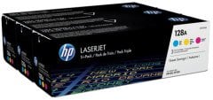 HP CF371AM (128A-CE321A/CE322A/CE323A) Orjinal Cyan/Magenta/Yellow Toner