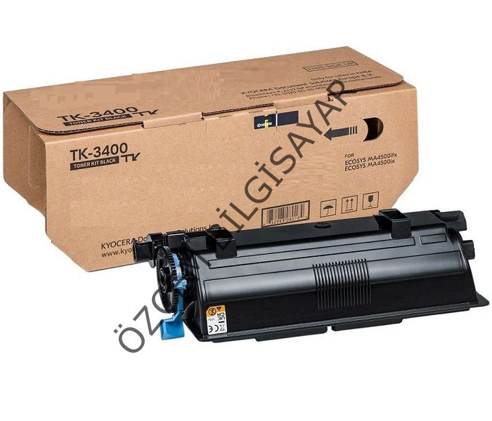 Kyocera TK-3400 (MA4500-PA4500-PA5000) Muadil Siyah Toner