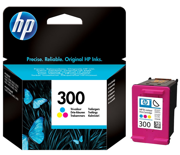 HP 300-CC643EE (D1660-D2560-D2660-D2660-D5560-F2420-F2480-F4210-F4272-F4280-F4580-ENVY 100-ENVY 110-ENVY 114-C4670-C4680-C4685-C4780) Orjinal Renkli Kartuşu