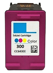 HP 300-CC643EE (D1660-D2560-D2660-D2660-D5560-F2420-F2480-F4210-F4272-F4280-F4580-ENVY 100-ENVY 110-ENVY 114-C4670-C4680-C4685-C4780) Muadil Renkli Kartuşu (Yenilenmiş)