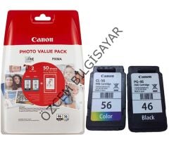 Canon PG-46/CL-56 (E204/E304/E3140/E3340/E3440/E3640/E404/E414/E464/E474/E484/E4240) Orjinal Multipack Kartuşu (2'li)