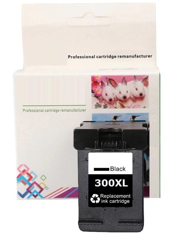 HP 300XL-CC641EE (D1660-D2560-D2660-D2660-D5560-F2420-F2480-F4210-F4272-F4280-F4580-ENVY 100-ENVY 110-ENVY 114-C4670-C4680-C4685-C4780) Muadil Siyah Kartuşu