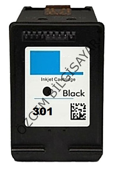 HP 301-CH561EE (1000-1010-1050-1510-1512-1514-2000-2050-2054-2510-2514-2540-2542-2544-2549-3000-3050-3052-3054-3055-3057-3059-2620-2622-2624-4630-4632-4634-4636-ENVY 4500-5530) Muadil Siyah Kartuşu (Yenilenmiş)
