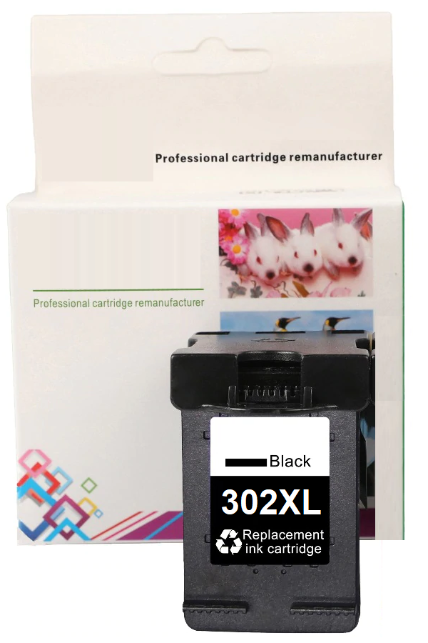 HP 302XL-F6U68AE (1110-2130-2132-2134-3630-3632-3633-3634-3636-3638-4520-4522-4523-4524-4525-4527-4528-3830-3831-3832-3833-3834-3835-4650-4652-4654-4655-4657-4658-5220-5230) Muadil Siyah Kartuşu