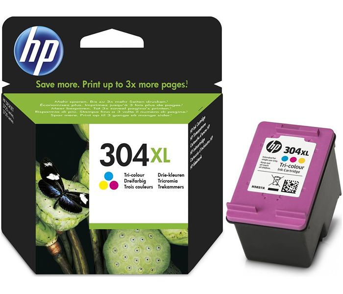HP 304XL-N9K07AE (AMP 100-AMP 120-AMP 125-AMP 130-2620-2622-2630-2632-2633-2634-3720-3730-3732-3733-3735-3750-3755-3760-3762-4764-5010-5020-5030-5032-5050-5055) Orjinal Renkli Kartuşu