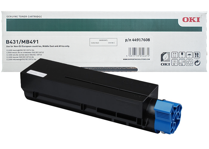 Boş OKİ B431-MB491 (p/n 44917608) Siyah Toner Satış