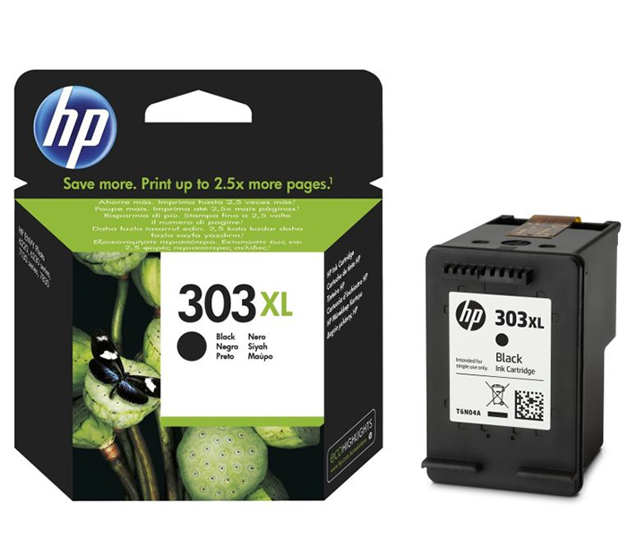 HP 303XL-T6N04AE (6220-6230-6232-6234-7130-7134-7830-Tango X) Orjinal Siyah Kartuşu