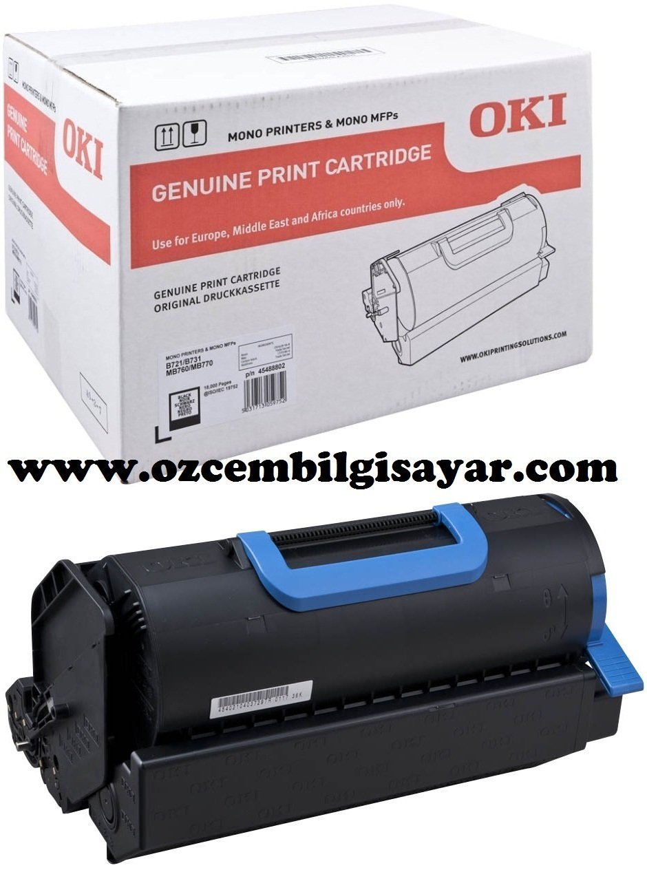 Oki B721/B731/MB760/MB770 (p/n 45488802) Orjinal Siyah (Black) Toner