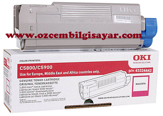 Boş OKi C5550-C5800-C5900 (p/n 43324442) Kırmızı Toner Satış