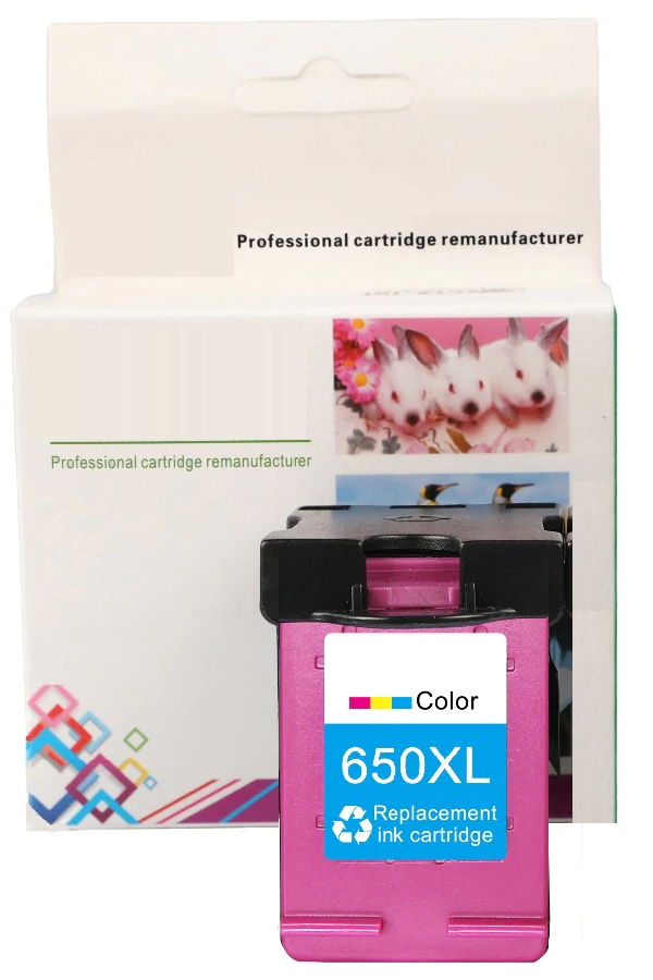 HP 650XL-CZ102AE (1015-1515-1516-2515-2545-2546-2645-3515-3545-4645) Muadil Renkli Kartuşu