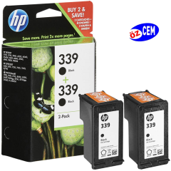 HP 339-C9504EE (D5160-2575-5740-5940-6540-7140-7310-7410-8050-9800-K7100) 2'li Orjinal Siyah Kartuşu