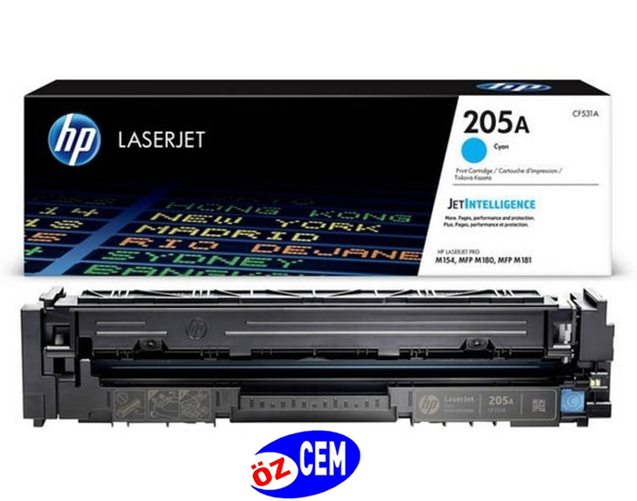 HP CF531A-205A (M180-M181) Orjinal Mavi Toner