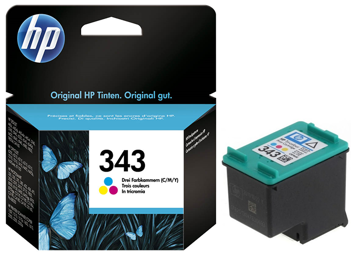HP 343-C8766EE (C3180-D5160-2575-5740-5940-6940-7310-7410-8050-H470-K7100) Orjinal Renkli Kartusu
